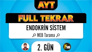 MEB Biyoloji Kitabı Endokrin Sistem Taraması F10 Full Tekrar Kampı [upl. by Naejamron]