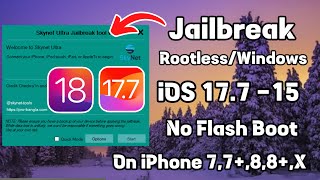 Skynet Ultra Jailbreak Tool Free Windows  Jailbreak iOS 18177  iOS 15  No USB Flash [upl. by Aneelahs66]