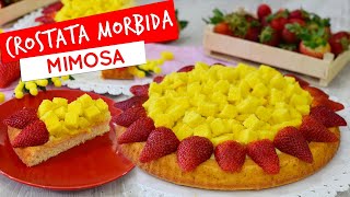 Crostata morbida mimosa allarancia  Ricetta facile [upl. by Asaeret]