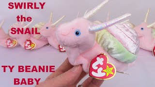 SWIRLY the SNAIL TY Beanie Baby TikTok Viral Videos raising value Review info  BBToyStorecom [upl. by Souza]