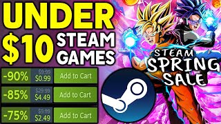 STEAM SPRING SALE 2024  10 AWESOME GAME DEALS UNDER 10 [upl. by Adnaw]