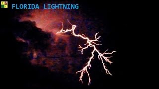 Florida Lightning 7122016  1200 am Cape Coral Florida USA [upl. by Hairabez]