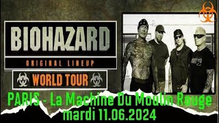 BIOHAZARD US Live Paris  La Machine du Moulin Rouge 11 04 2024 [upl. by Sinclare]