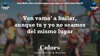 Maluma amp Jason Derulo  Colors LetraLyrics [upl. by Topliffe217]