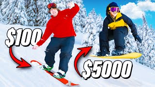 100 Vs 5000 Snowboards [upl. by Eikcir]