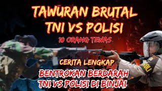 Bentrokan Dahsyat Polisi Vs TNI di Binjai Sumut yang tidak ada Pemenangnya [upl. by Attoynek715]