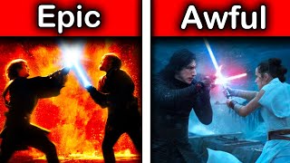 I Ranked EVERY Lightsaber Duel In Star Wars [upl. by Naillik633]