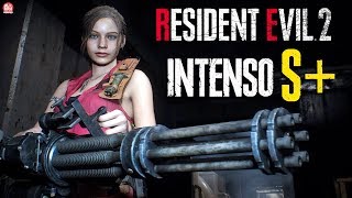 RESIDENT EVIL 2 REMAKE CLAIRE RANK S MODO INTENSO  COMO PEGAR METRALHADORA GIRATÓRIA INFINITA [upl. by Paucker]