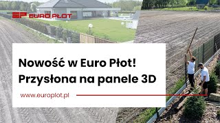 Przysłona na ogrodzenie panelowe  Montaż i efekt końcowy  Euro Płot [upl. by Jovia]