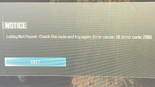 How to fix lobby not found error code 2901 mw3 pc [upl. by Winchell3]