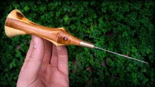 Making an awl for 25¢  DIY [upl. by Leeban]