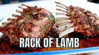 Rack of Lamb with an Awesome Garlic Herb Marinade [upl. by Eenor]