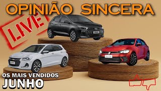 Carros mais vendidos Junho de 2024 HB20 supreende na liderança com Onix e Polo atrás Strada cai [upl. by Lleddaw947]