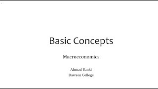 1 Basic Concepts [upl. by Boykins]