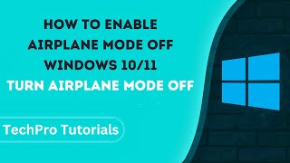 How to enable Airplane mode off Windows 10  Turn airplane mode off [upl. by Perla]