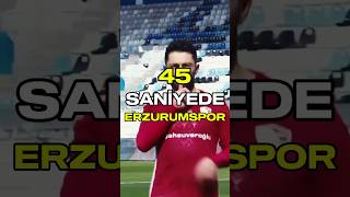 45 Saniyede Erzurumspor 💙🤍❄️ [upl. by Abbub881]