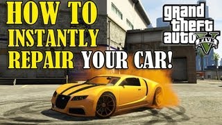 GTA 5  How To Instantly FIXREPAIR Your CAR [upl. by Reggis]