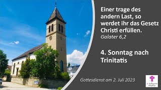 02072023 Gottesdienst 4 Sonntag nach Trinitatis [upl. by Amron]