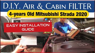 Air amp Cabin Filter Replacement and Installation DiY [upl. by Nahs]