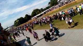 Mazda 767b Crash at Goodwood FOS 2015 [upl. by Wolliw]