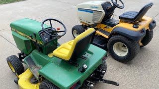 Cub Cadet 2284 Project Update and John Deere 318 Comparison [upl. by Tranquada]