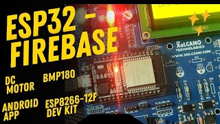 CONTROL DC MOTOR amp MONITOR BMP180 SENSOR DATE ESP32 amp FIREBASE USING CUSTOM DESIGNED ANDROID APP [upl. by Asset]