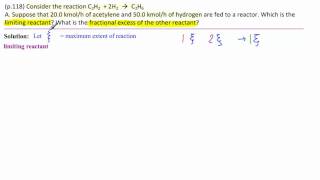 1A Limiting ReactantFractional Excess [upl. by Htennek]