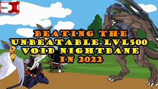 AQ  Adventure Quest  Battleon  Beating the Unbeatable Level 500 Void Nightbane in 2022 [upl. by Grail]