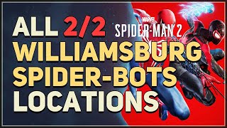 All Williamsburg SpiderBots Locations Spider Man 2 [upl. by Irtimd]