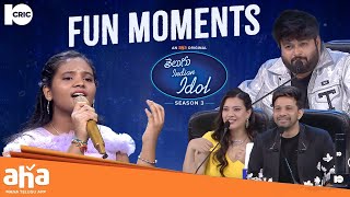 Telugu Indian Idol 3  Fun Moments  Thaman Karthik Geetha  ahavideoIN [upl. by Chantalle]