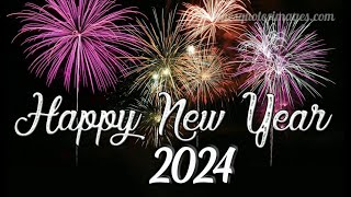 Happy New year 2024 Wishes GIF Animation New Year 2024 Fireworks [upl. by Lull335]