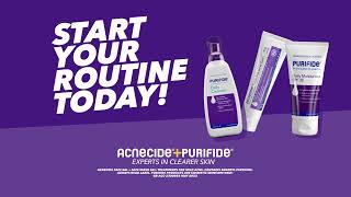 Acnecide  Purifide Clearer Skin Routine [upl. by Hultin]