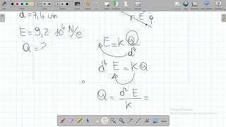 Esercizio sul campo elettrico generato da una carica puntiforme [upl. by Dreddy]