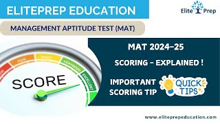 MAT 202425  Scoring Pattern  Score card Interpretation  Percentile Calculation  Scoring Tips [upl. by Niahs]