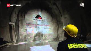 Gotthard  NEAT Basistunnel Durchschlag in HD [upl. by Eniamrahc]