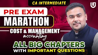 Cost and Management Accounting CA Inter  CA Inter 2024  Important Questions  CA Pranav Popat [upl. by Kerred396]