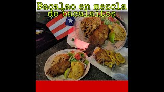 Receta de Pescado frito en mezcla de bacalaito puertorriqueño [upl. by Yelime596]