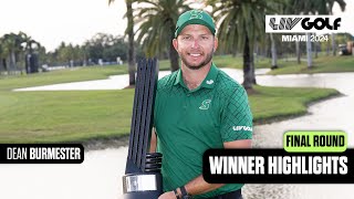 WINNER HIGHLIGHTS Burmester Triumphs at Doral  LIV Golf Miami [upl. by Michail]