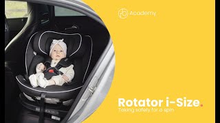 Rotator iSize Plus Car Seat  How to adjust the headrest  Ickle Bubba [upl. by Ereveniug]