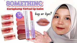 TERBARU SOMETHINC CERAPLUMP TINTED LIP BALM REVIEW [upl. by Ursel]