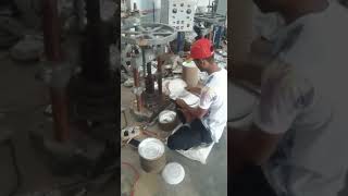 HAND PRESS PAPER PLATE MACHINE [upl. by Kriss]