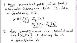 Multivariate Gaussian Random Vectors  Part 2  Properties [upl. by Gravante430]