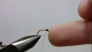 Fly Tying Grey Midge [upl. by Marcos]