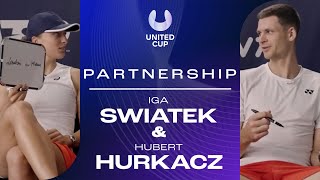 Partnership  Hubi Hurkacz and Iga Swiatek [upl. by Drarreg963]