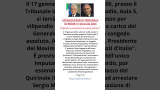 Esile pbb Udienza Roma Generale Pappalardo contro Mattarella Repubblica Italiana [upl. by Aevin]