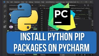 How to Install Python PIP Packages On PyCharm [upl. by Drazze]