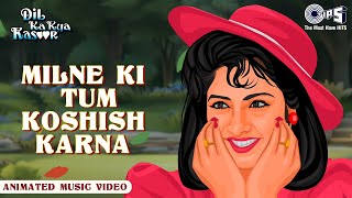 Milne Ki Tum Koshish Karna  Dil Ka Kya Kasoor  Valentine Song For Promise Day  Divya Bharti [upl. by Goss]