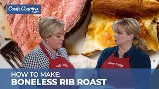 How to Make a Stunning Boneless Rib Roast with Yorkshire Pudding and Jus [upl. by Nore]