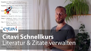 Literaturverwaltung mit CITAVI Schnellkurs in 35min – Tutorial für wissenschaftliche Arbeiten [upl. by Evad748]