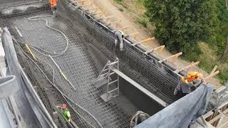 Shotcrete pool shell [upl. by Melisenda]